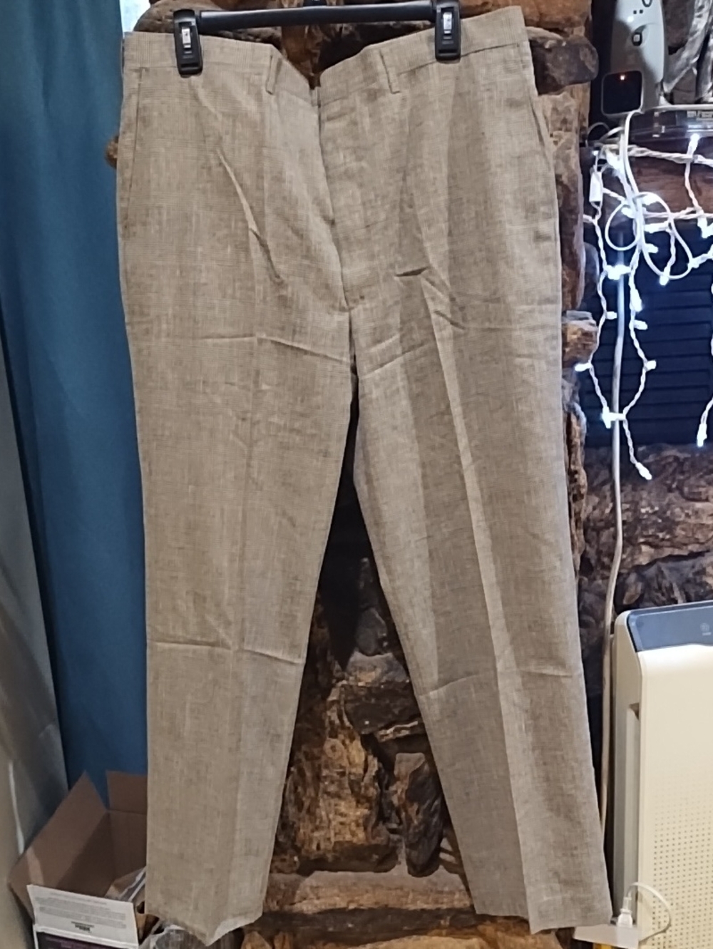 Haggar Men's Dress Pants in Light Tan